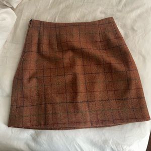 Rachel Antonoff Richard mini skirt in Whiskey Plaid